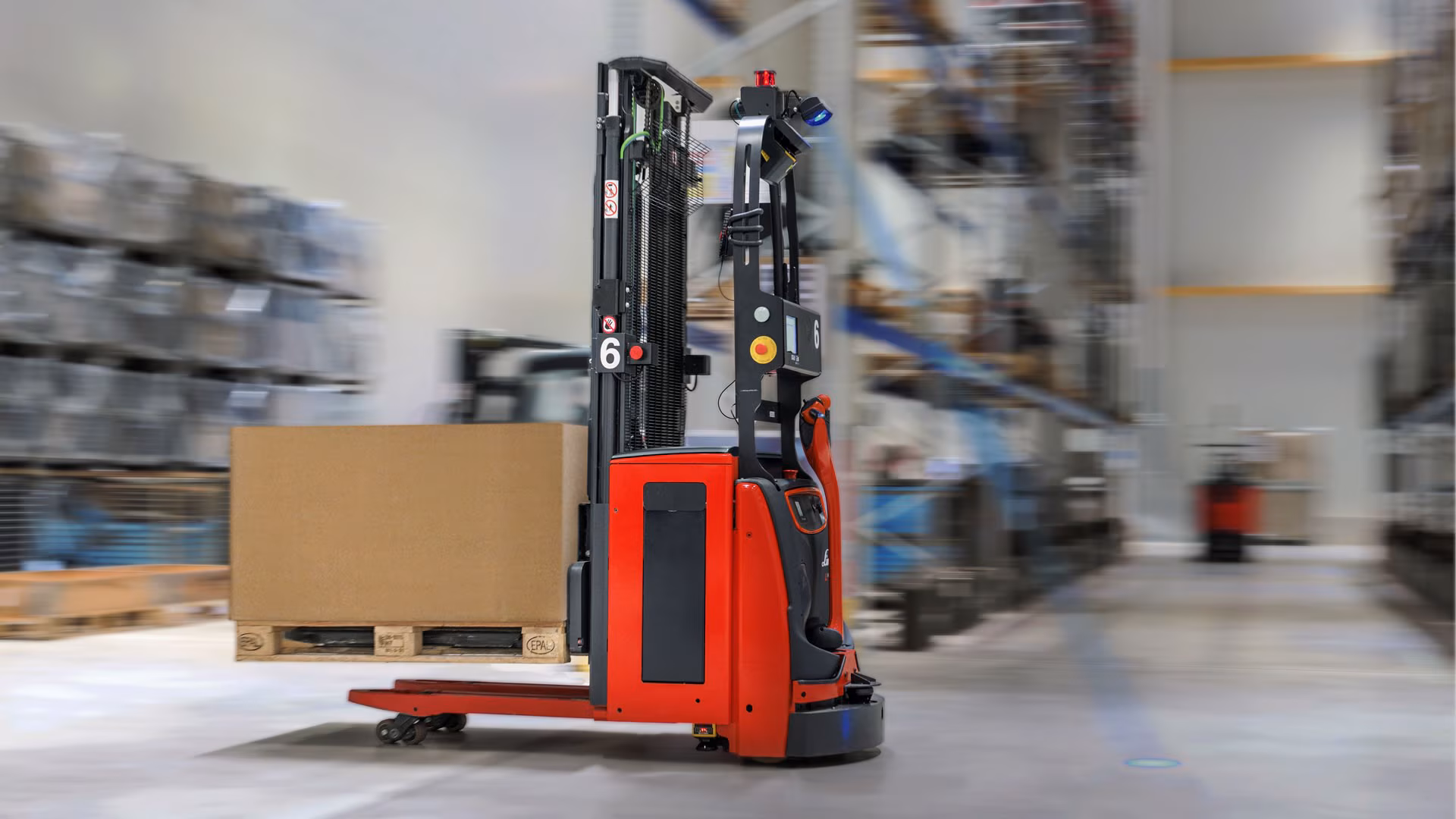 IEC 62619 certified lithium-ion battery pack integrated into industrial AGV(linde) system